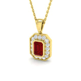 Amora Ruby Pendant 1ct Gold (Without Chain )