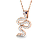 Acorn Sapphire Pendant 0.25ct to 0.5ct Gold (Without Chain )