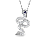 Acorn Sapphire Pendant 0.25ct to 0.5ct Gold (Without Chain )