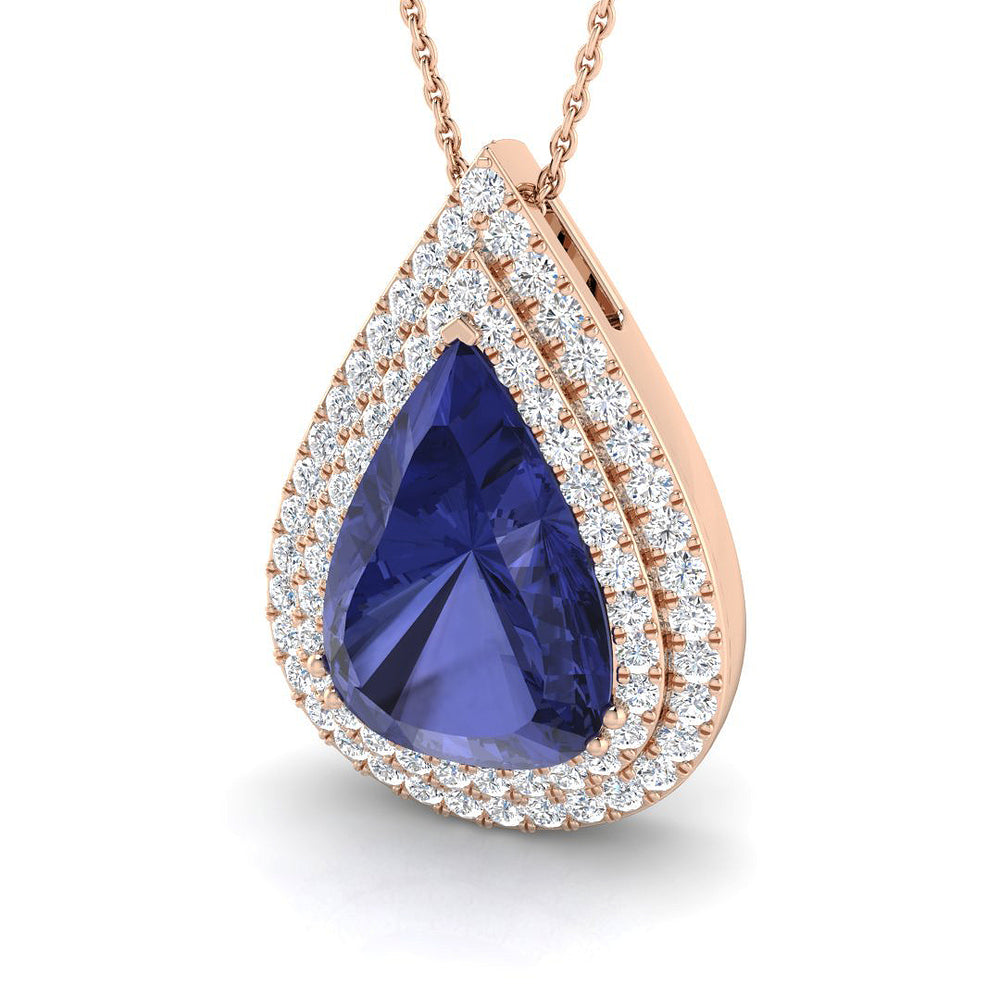 Ammon Tanzanite Pendant 9ct Gold (Without Chain )