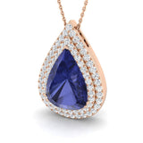 Ammon Tanzanite Pendant 9ct Gold (Without Chain )
