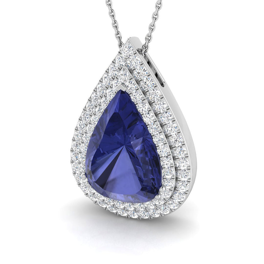 Ammon Tanzanite Pendant 9ct Gold (Without Chain )