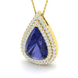 Ammon Tanzanite Pendant 9ct Gold (Without Chain )