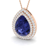 Amnio Tanzanite Pendant 9.5ct Gold (Without Chain )