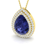 Amnio Tanzanite Pendant 9.5ct Gold (Without Chain )