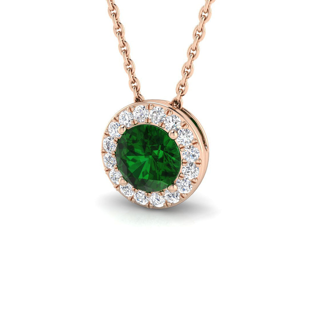 Mae Emerald Pendant 0.75ct Gold(Without Chain )
