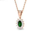 Aisha Gemstone Pendant 0.33ct to 3ct Gold (Without Chain )