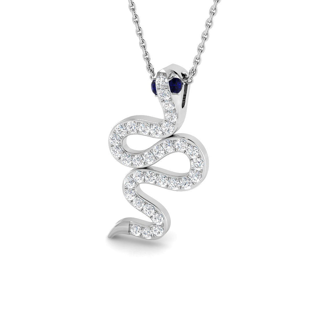 Acorn Sapphire Pendant 0.25ct to 0.5ct Gold (Without Chain )