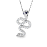 Acorn Sapphire Pendant 0.25ct to 0.5ct Gold (Without Chain )