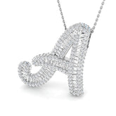 Anhänger aus 18-karätigem Gold mit dem Anfangsbuchstaben A