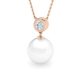 Aroid Gemstone Pearl Necklace 2.5ct to 6.5ct Gold Platinum
