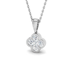 0.50 Carat D-E/VS Lab Grown Diamond Designer Pendant 9k White Gold Ready To Ship