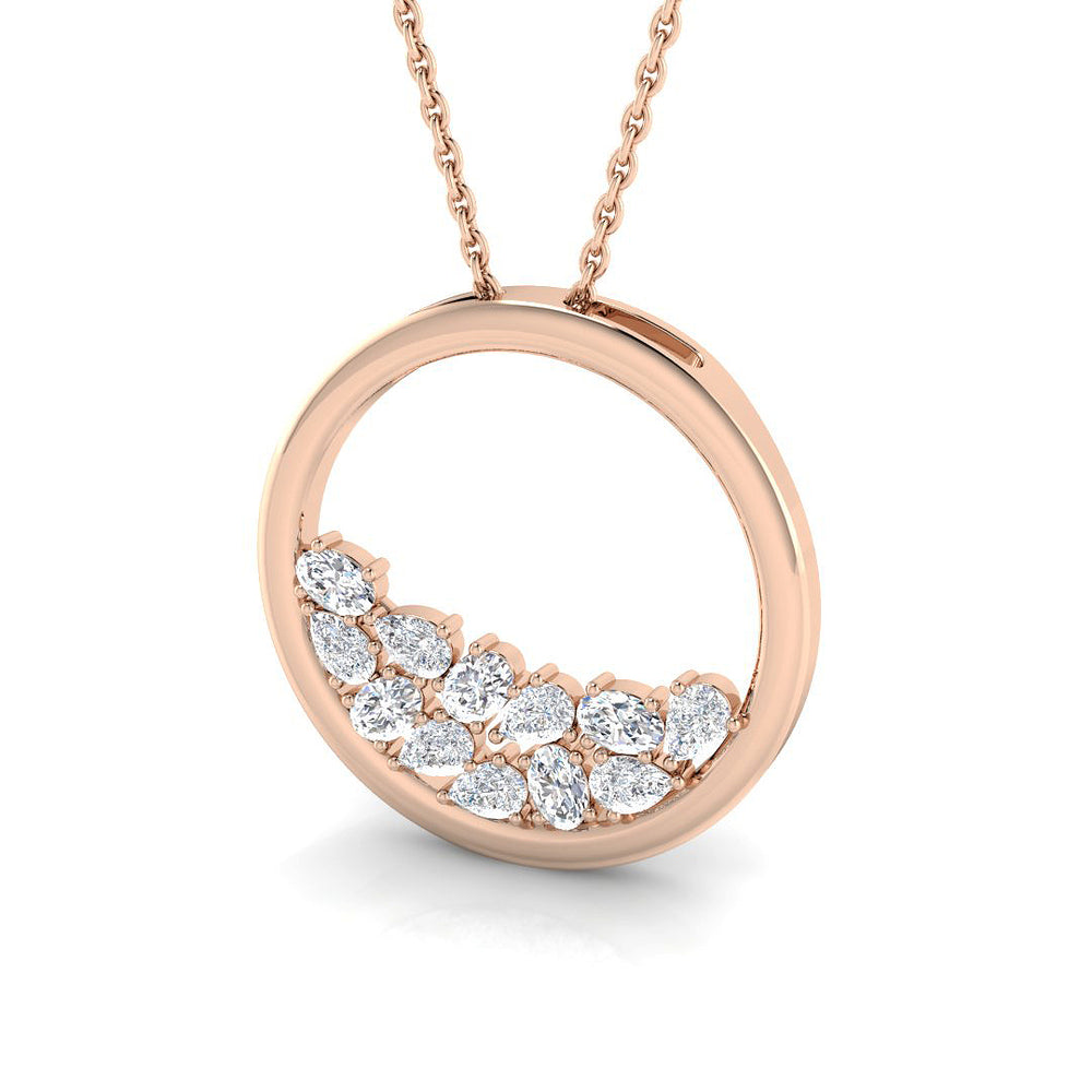 Baken Diamond Circle of Life Pendant 0.5ct Gold (Without Chain )