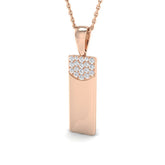Baffy Diamond Pendant Fancy 0.15ct Gold (Without Chain )