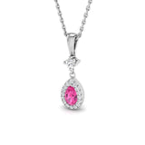 Balsa Pink Sapphire Pendant 0.33ct Gold (Without Chain )