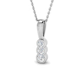 Aster Drop Diamond Pendant 0.25 to 0.75ct Gold (Without Chain )