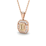 Bendy Amethyst Pendant 0.5ct to 1.25ct Gold (Without Chain )