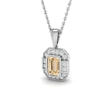 Bendy Amethyst Pendant 0.5ct to 1.25ct Gold (Without Chain )
