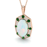 Bonze Emerald Pendant 6.5ct Gold(Without Chain )