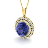 Brief Tanzanite Pendant 11ct Gold (Without Chain )