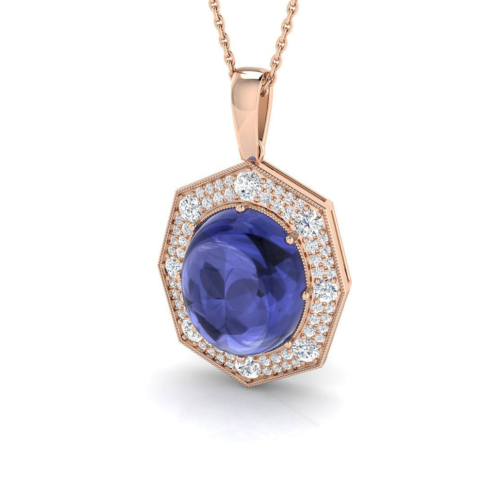 Brill Tanzanite Pendant 8ct Gold (Without Chain )