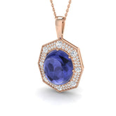 Brill Tanzanite Pendant 8ct Gold (Without Chain )