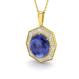 Brill Tanzanite Pendant 8ct Gold (Without Chain )