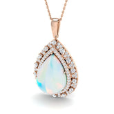 Brusk Opal Pendant Necklace 9ct Gold (Without Chain )