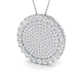 Butyl Diamond Necklace Circle of Life 5.5ct Gold (Without Chain )