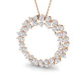 Calve Diamond Pendant Circle of Life 3ct Gold (Without Chain )