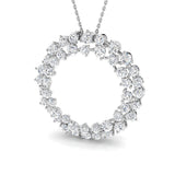 Calve Diamond Pendant Circle of Life 3ct Gold (Without Chain )