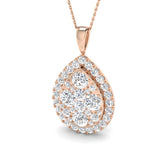 Candy Cluster Diamond Pendant 5.5ct Gold (Without Chain )