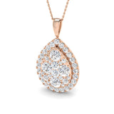 Candy Cluster Diamond Pendant 5.5ct Gold (Without Chain )