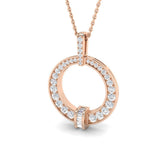 Carat Diamond Necklaces Circle of Life 0.5ct Gold (Without Chain )