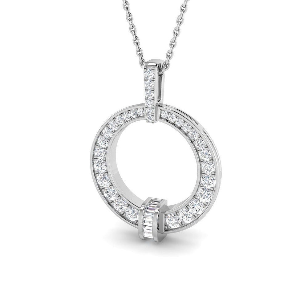 Carat Diamond Necklaces Circle of Life 0.5ct Gold (Without Chain )