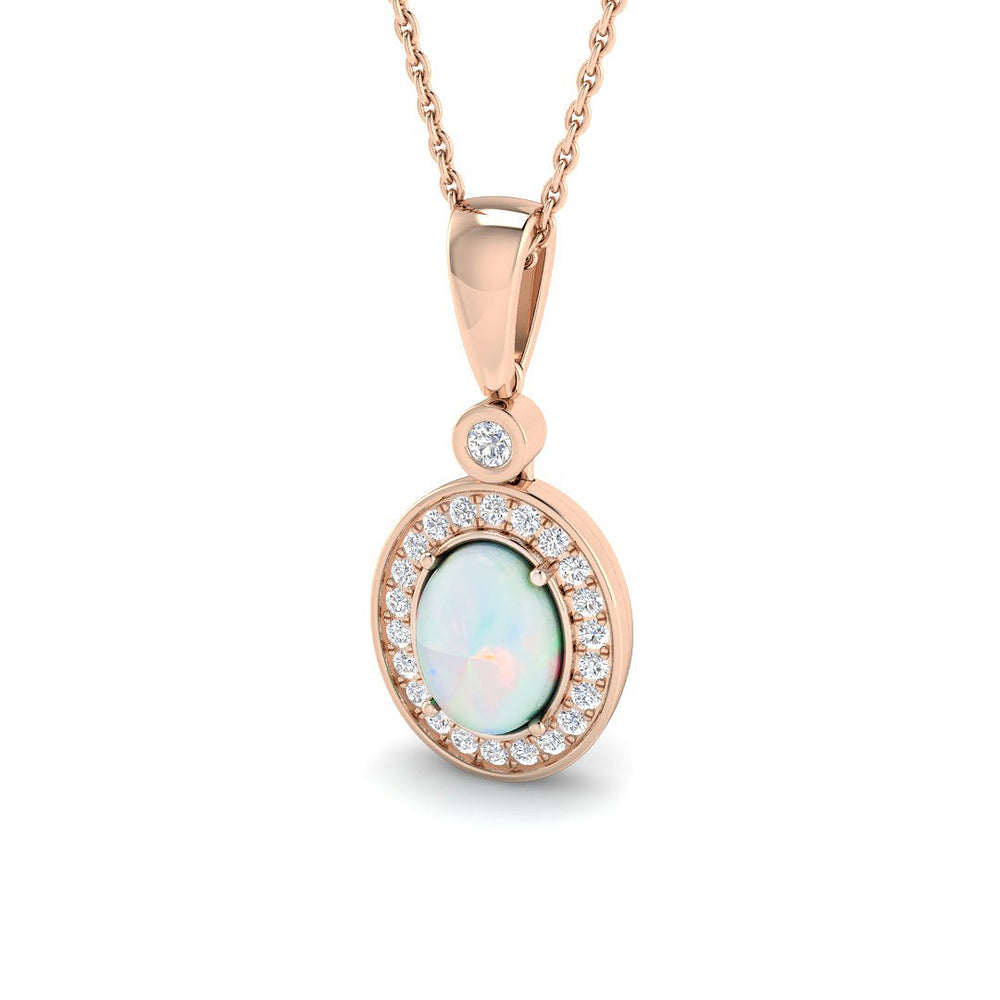 Clank Opal Pendant 1ct to 2ct Gold Gemstone Necklace(Without Chain )