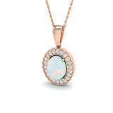 Clang Opal Pendant 1.5ct to 2ct Gold Necklace(Without Chain )