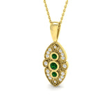Emmet Blue Sapphire Pendant 0.33ct to 0.5ct Gold (Without Chain )