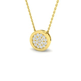 Amile Cluster Pendant 0.2ct Diamond Gold (Without Chain )
