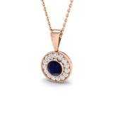 Elemi Blue Sapphire Pendant 0.75ct Gold (Without Chain )