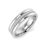 Round Diamond Half Eternity Ring 0.10 ct | Lab & Natural Micro Pavé