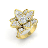 Large Floral Diamond Cluster Ring 2.50ct | Hallmarked Gold & Platinum