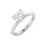 Heart Shape Diamond Solitaire Engagement Ring 1ct | UK Hallmarked Gold & Platinum