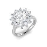 Diamond Okborbe Engagement Ring | 3.5ct | Hallmarked Gold & Platinum