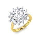 Diamond Okborbe Engagement Ring | 3.5ct | Hallmarked Gold & Platinum