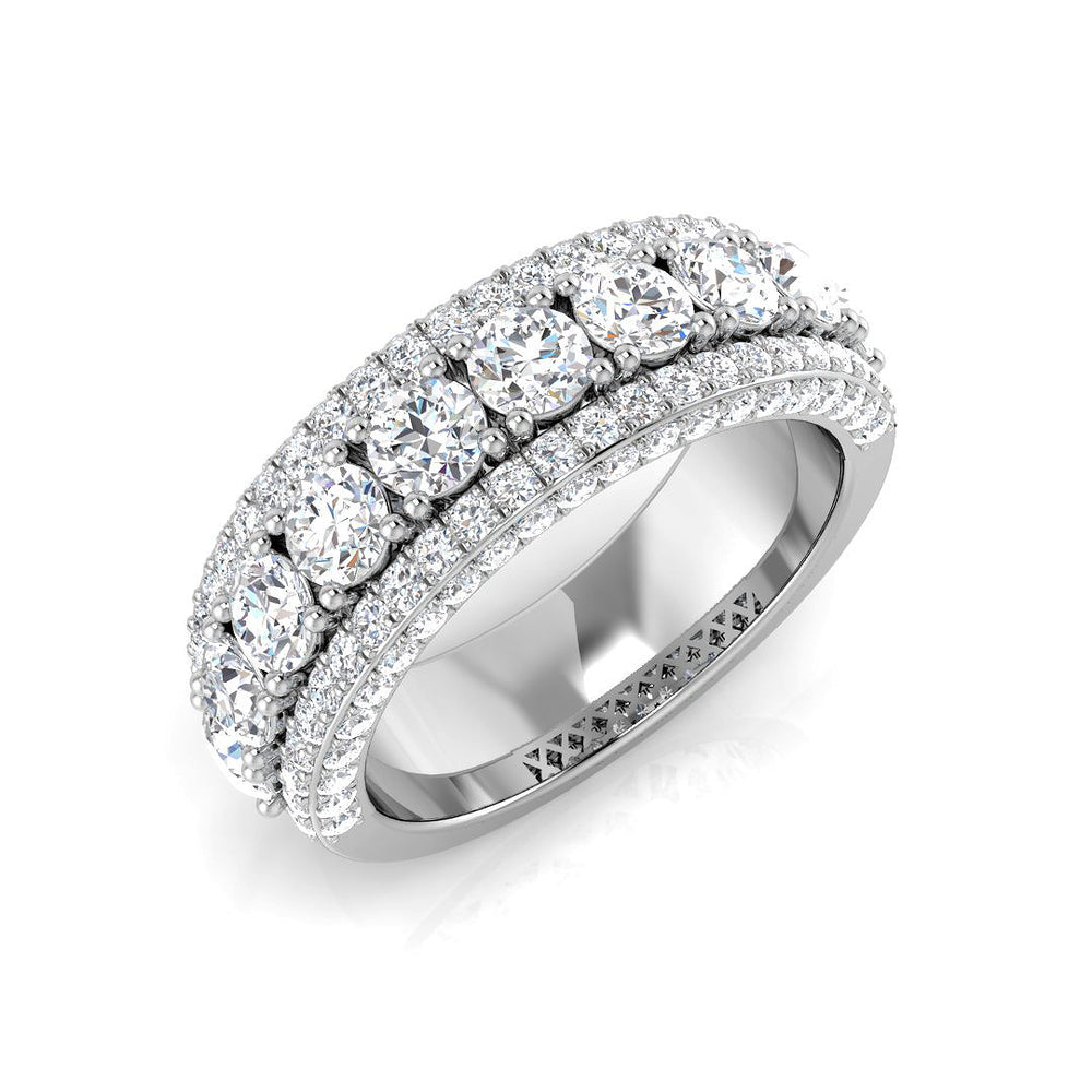 Diamond Wedding Band, White Gold Wedding Ring