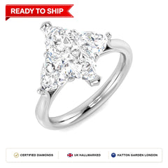 Lab grown diamond earring