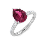Diamond Donnington Pink Tourmaline Ring | 2.25ct