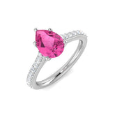 Diamond Godalmibg Pink Sapphire Ring | 1.75ct