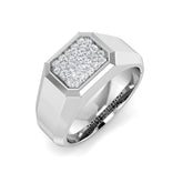 Bague de mariée avec diamants poire, baguette et ronds.